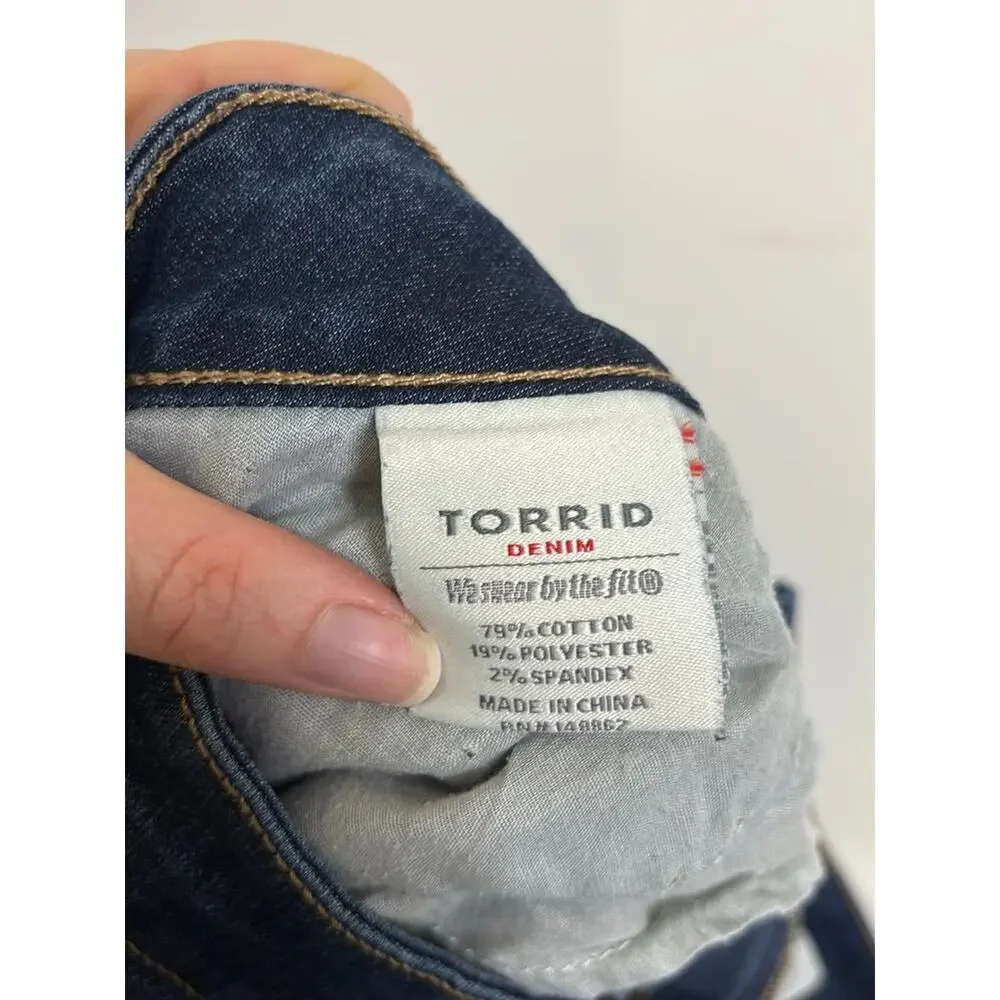Torrid Jeans Womens 16R Blue Dark Wash Classic Skinny Stretch Denim